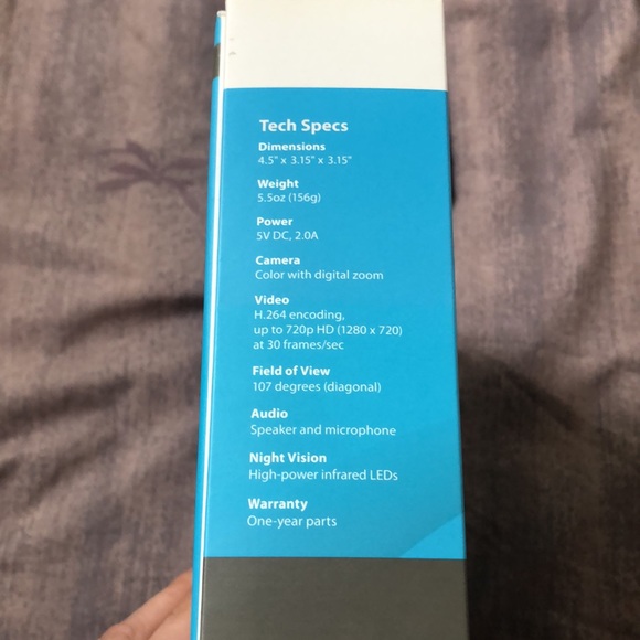 Dropcam HD Wi-Fi Video Monitoring camera. Box is open but never used. - Picture 4 of 7